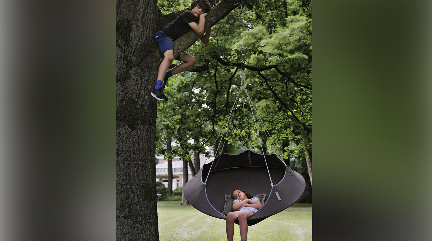 Ein Hängezelt im Garten ist für Kinder perfekt zum Toben.